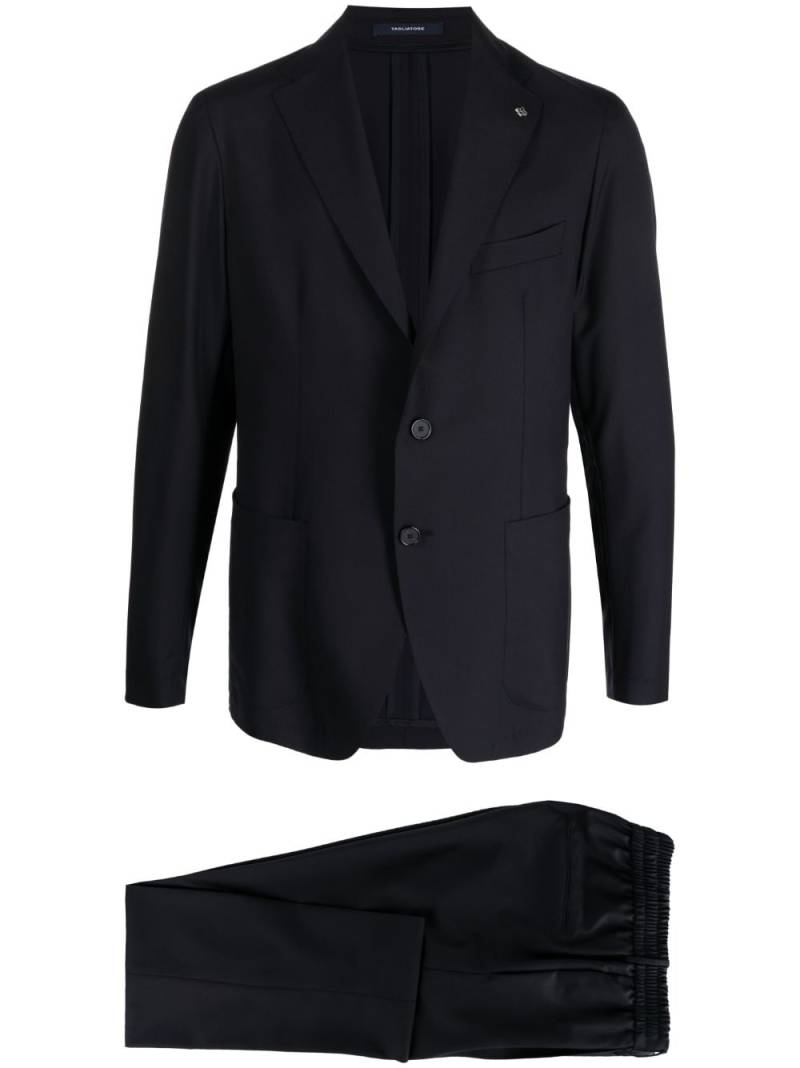 Tagliatore single-breasted drawstring suit - Blue von Tagliatore