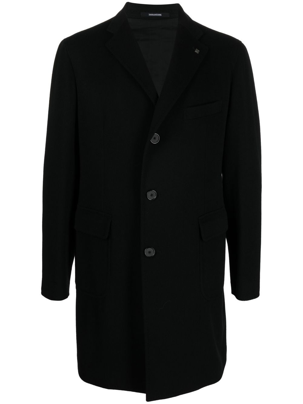 Tagliatore single-breasted midi coat - Black von Tagliatore