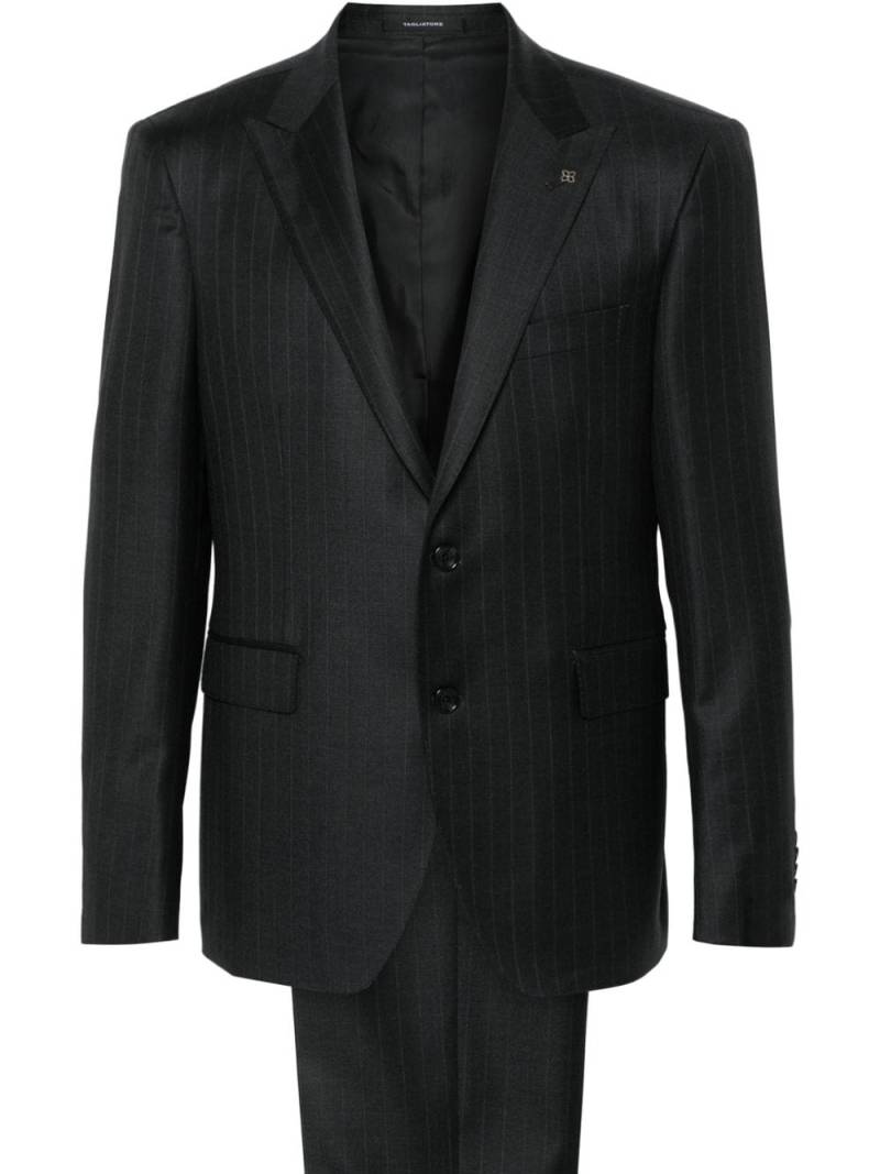 Tagliatore single-breasted pinstripe blazer - Grey von Tagliatore