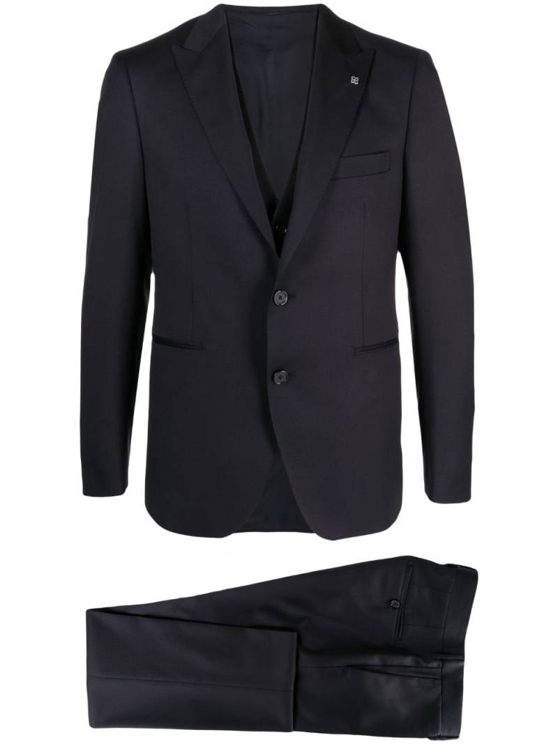 Tagliatore single-breasted three-piece suit - Blue von Tagliatore