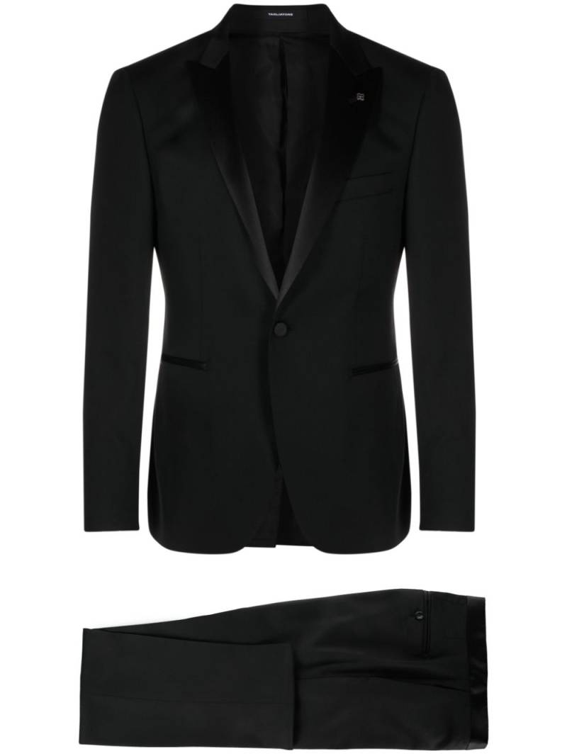 Tagliatore single-breasted virgin-wool suit - Black von Tagliatore