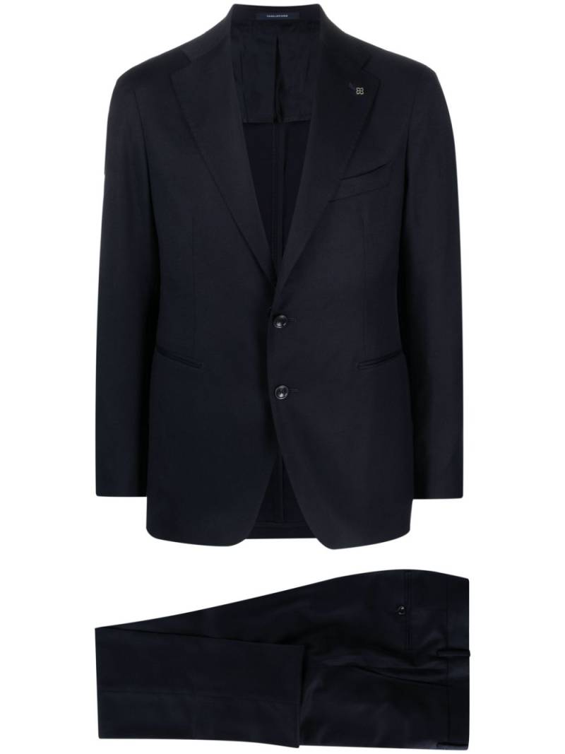 Tagliatore single-breasted virgin wool suit - Blue von Tagliatore