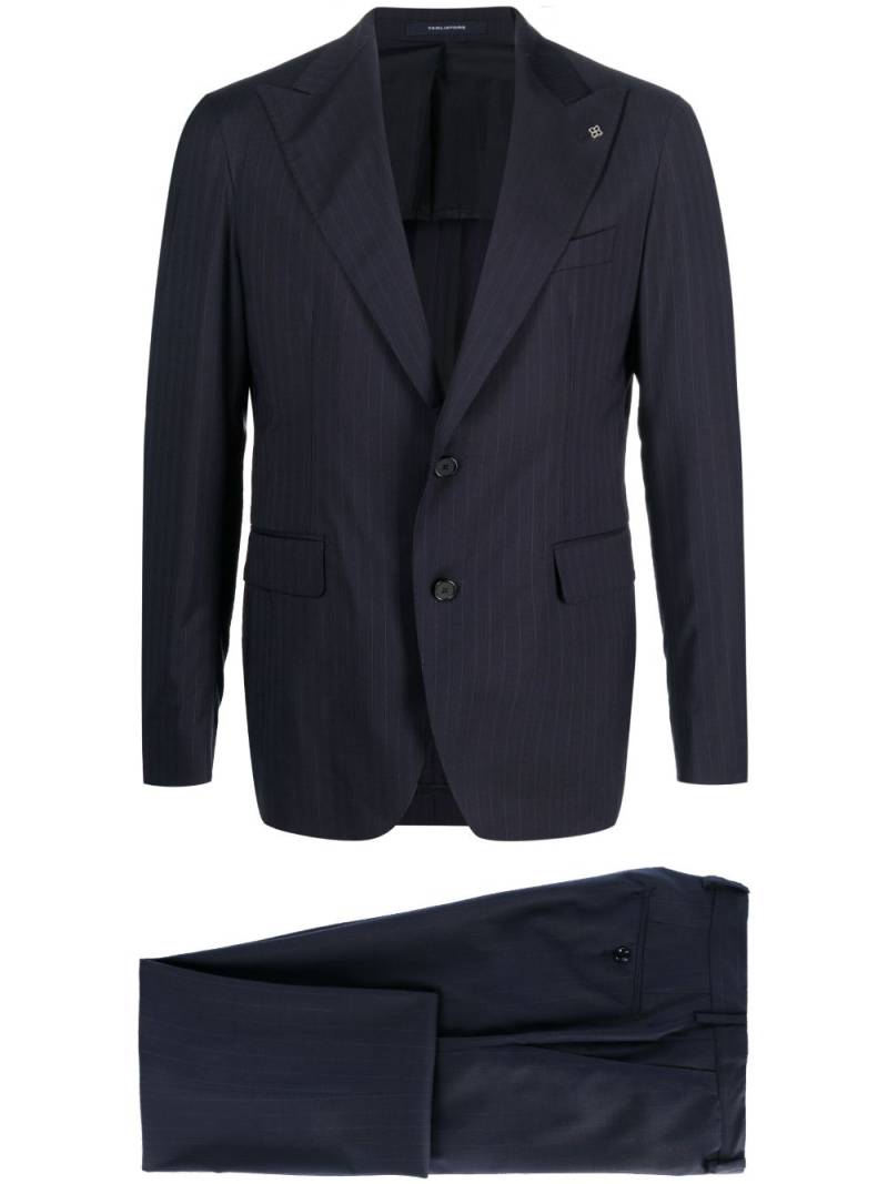 Tagliatore single-breasted virgin-wool suit - Blue von Tagliatore