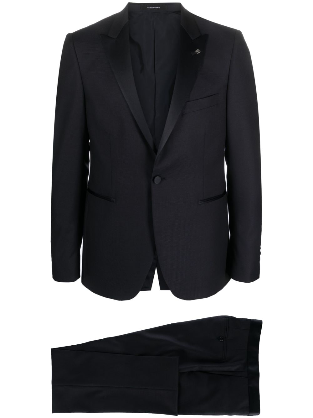 Tagliatore single-breasted virgin wool suit - Blue von Tagliatore