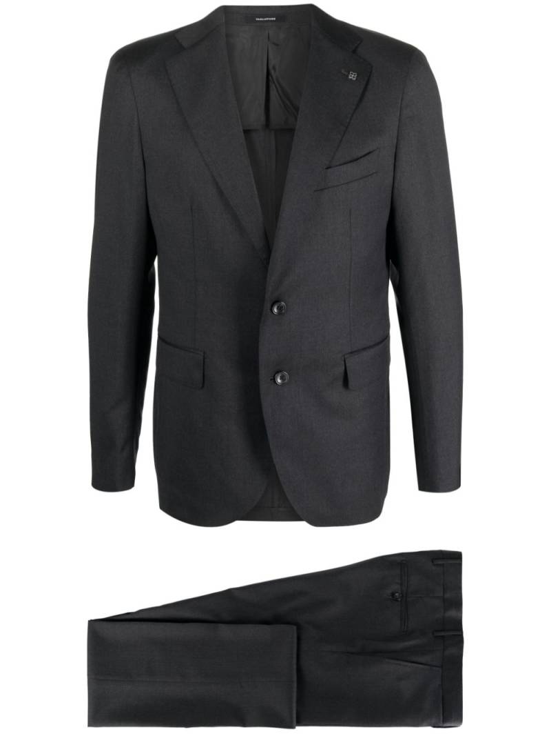 Tagliatore single-breasted virgin wool suit - Grey von Tagliatore