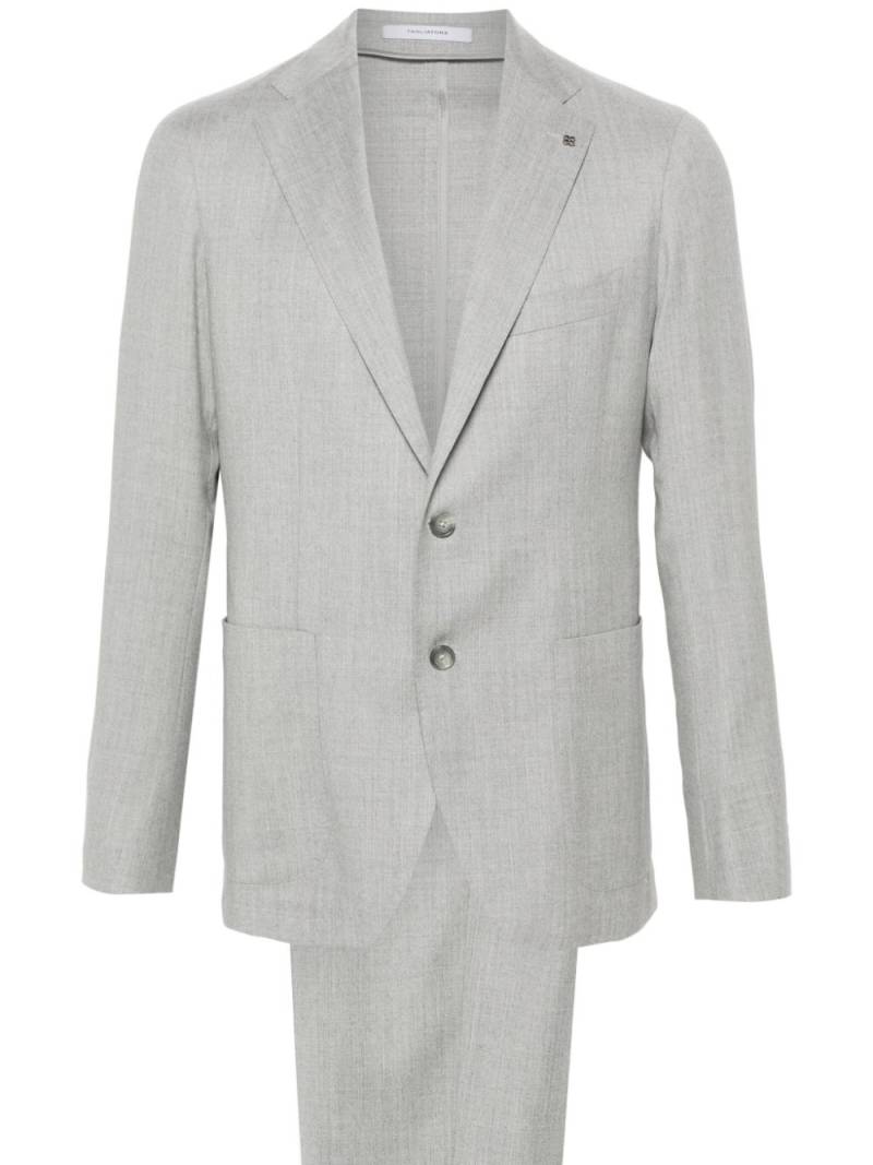 Tagliatore single-breasted virgin wool suit - Grey von Tagliatore