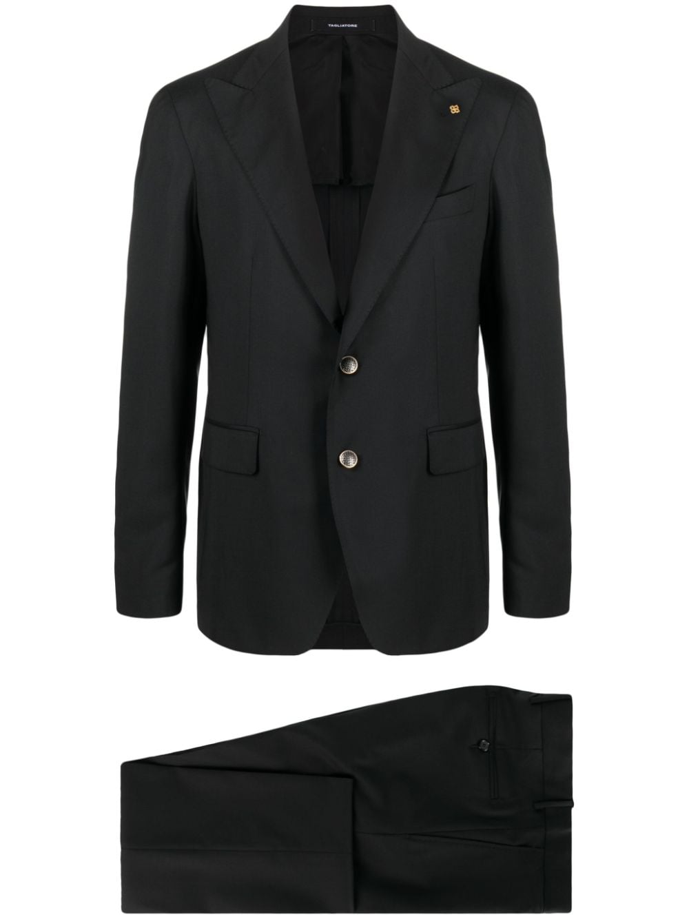 Tagliatore single-breasted wool suit - Black von Tagliatore