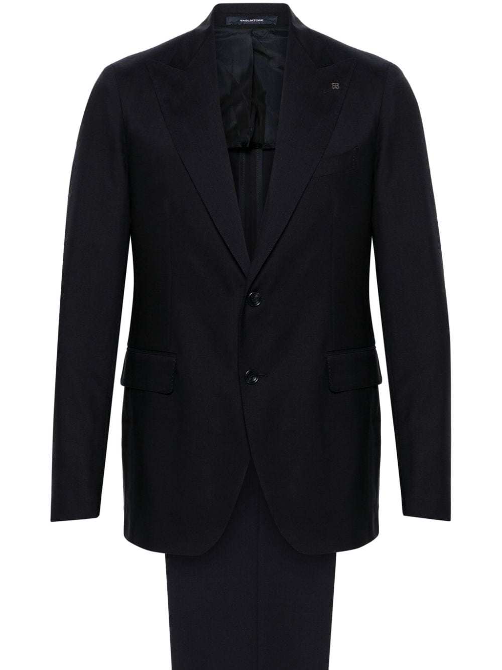 Tagliatore single-breasted wool suit - Blue von Tagliatore