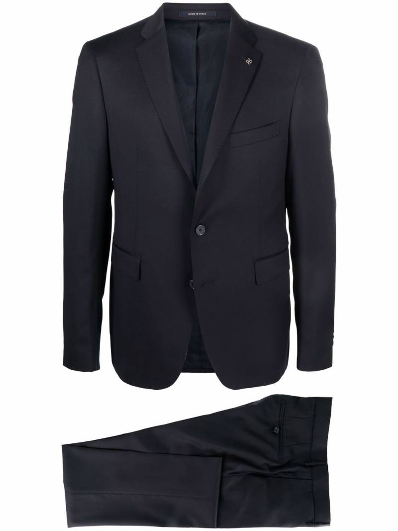 Tagliatore single-breasted wool suit - Blue von Tagliatore