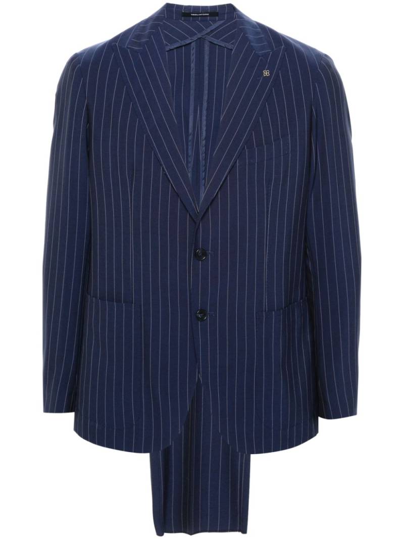 Tagliatore single-breasted wool suit - Blue von Tagliatore