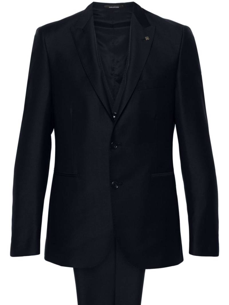 Tagliatore single-breasted wool suit - Blue von Tagliatore