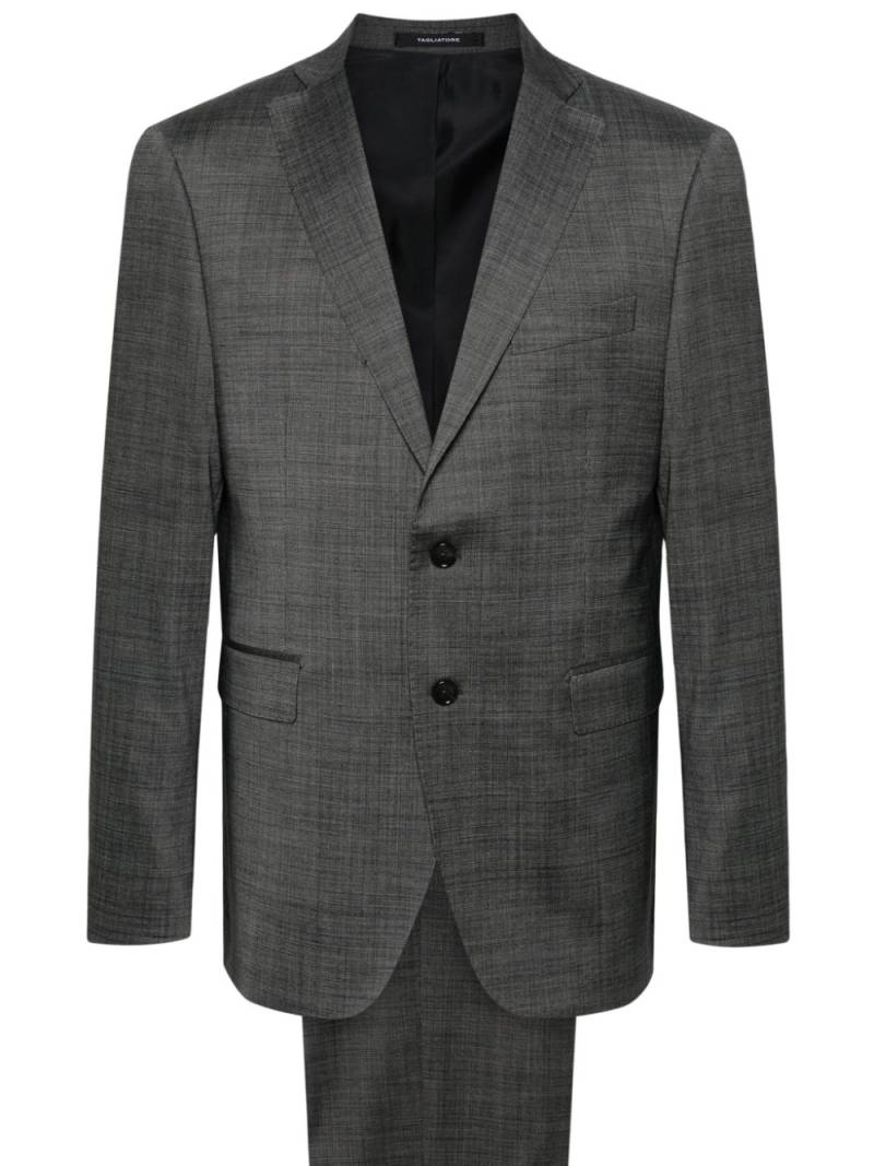 Tagliatore single-breasted wool suit - Grey von Tagliatore