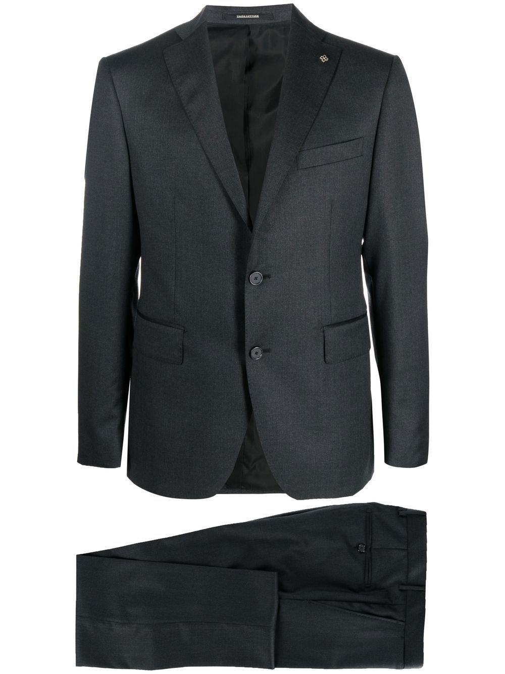 Tagliatore slim-cut single-breasted suit - Grey von Tagliatore