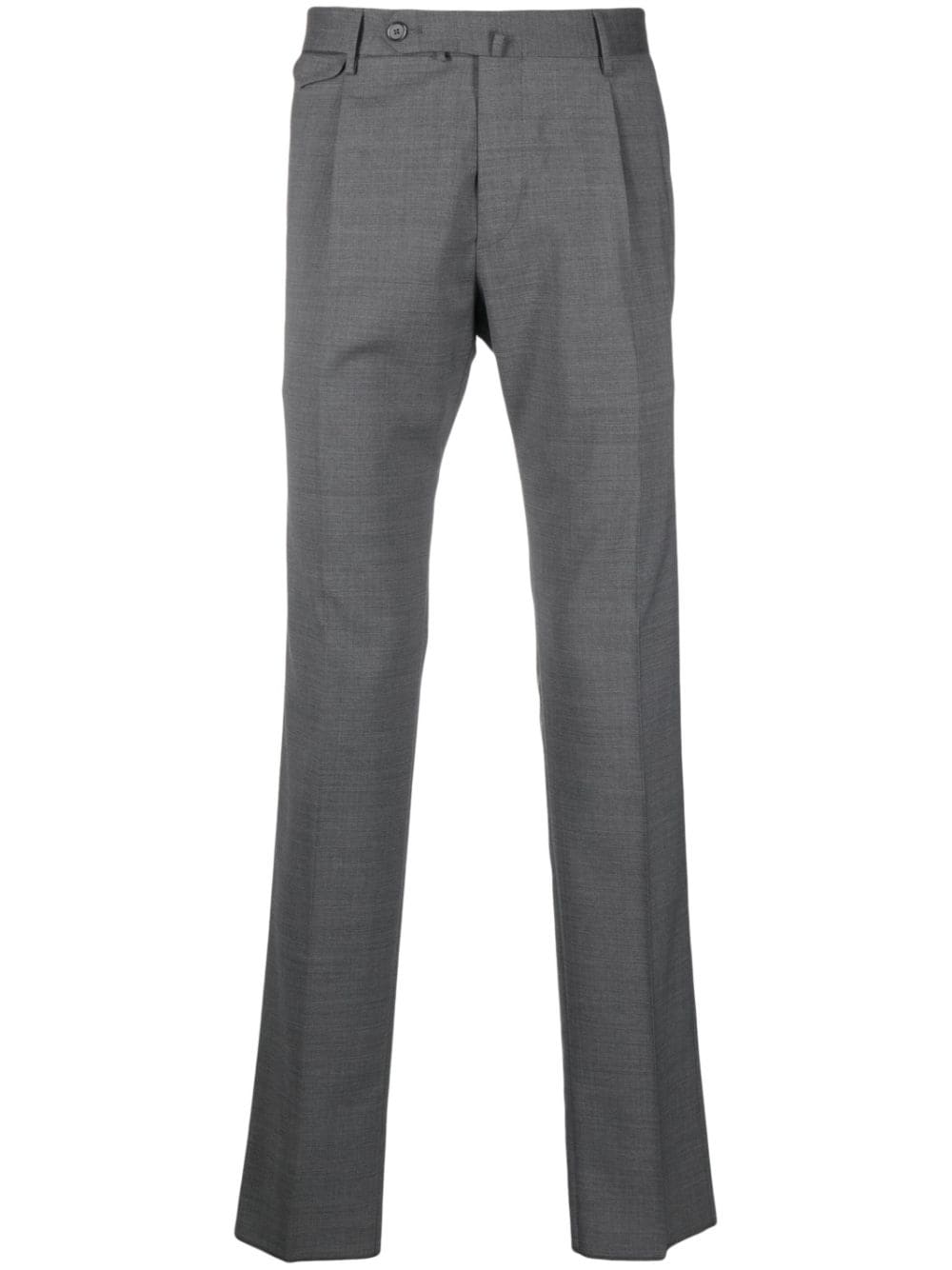 Tagliatore slim-cut tailored trousers - Grey von Tagliatore