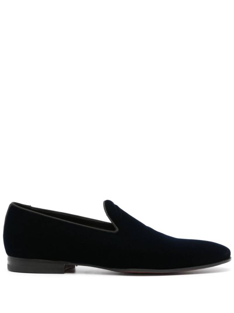 Tagliatore slip-on velvet loafers - Blue von Tagliatore