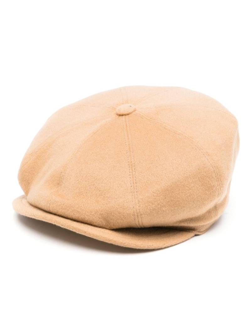 Tagliatore textured baker boy hat - Brown von Tagliatore