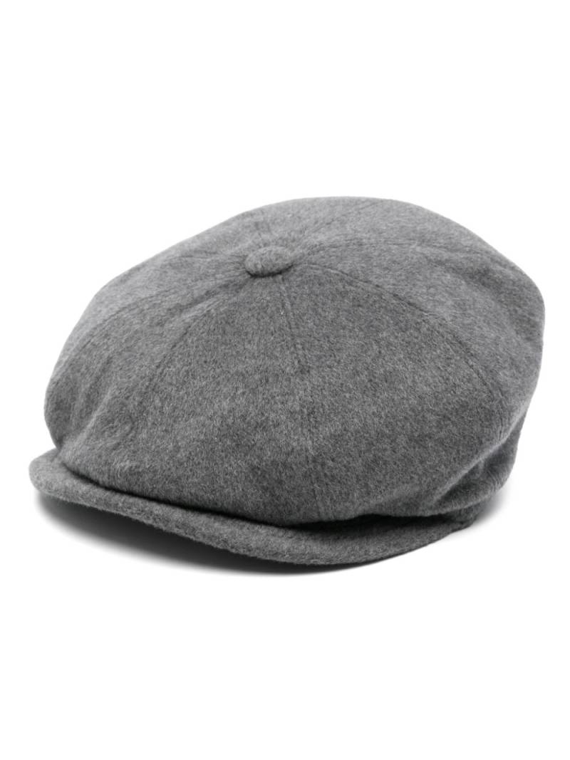 Tagliatore textured baker boy hat - Grey von Tagliatore