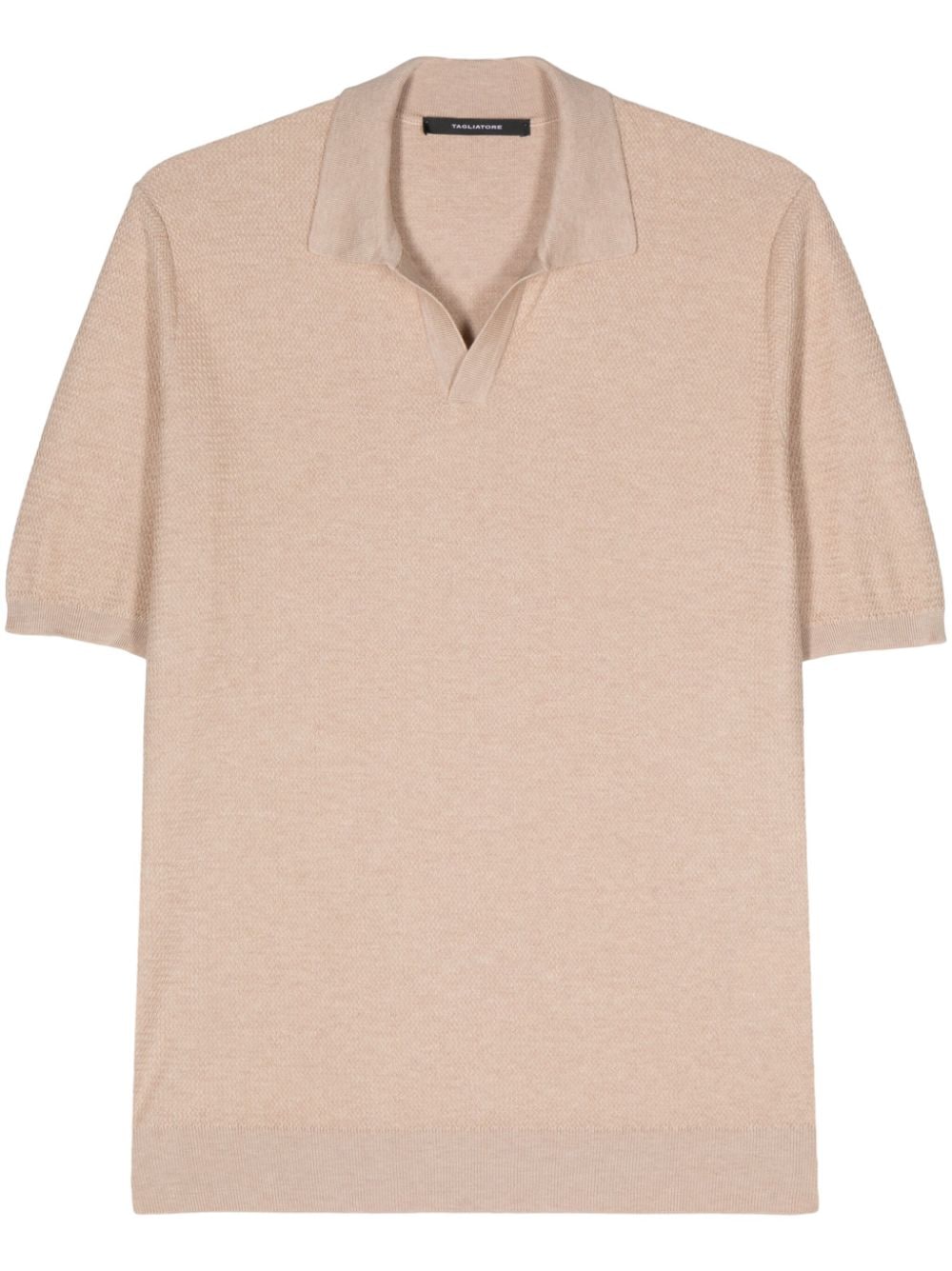 Tagliatore textured polo shirt - Neutrals von Tagliatore