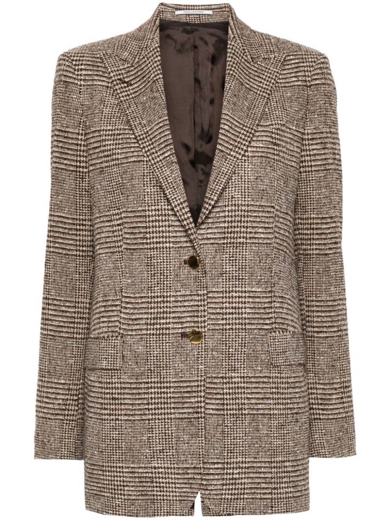 Tagliatore tweed blazer - Brown von Tagliatore