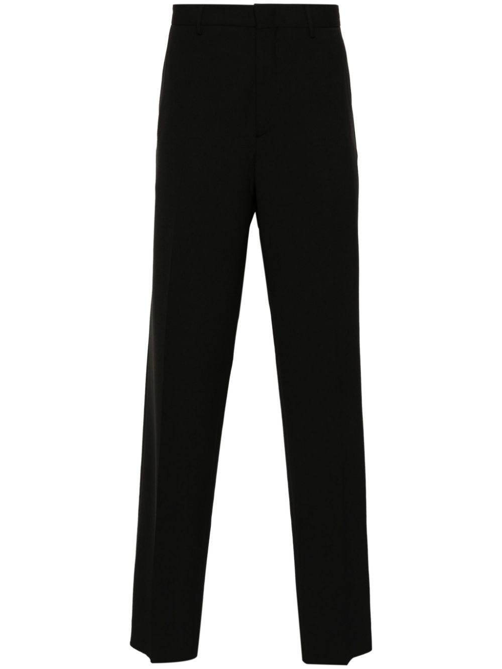 Tagliatore twill straight-leg trousers - Black von Tagliatore