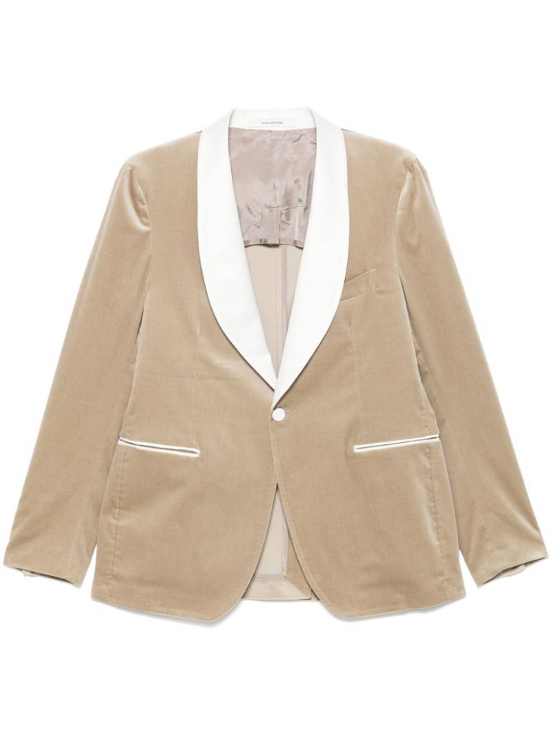 Tagliatore velvet blazer - Brown von Tagliatore