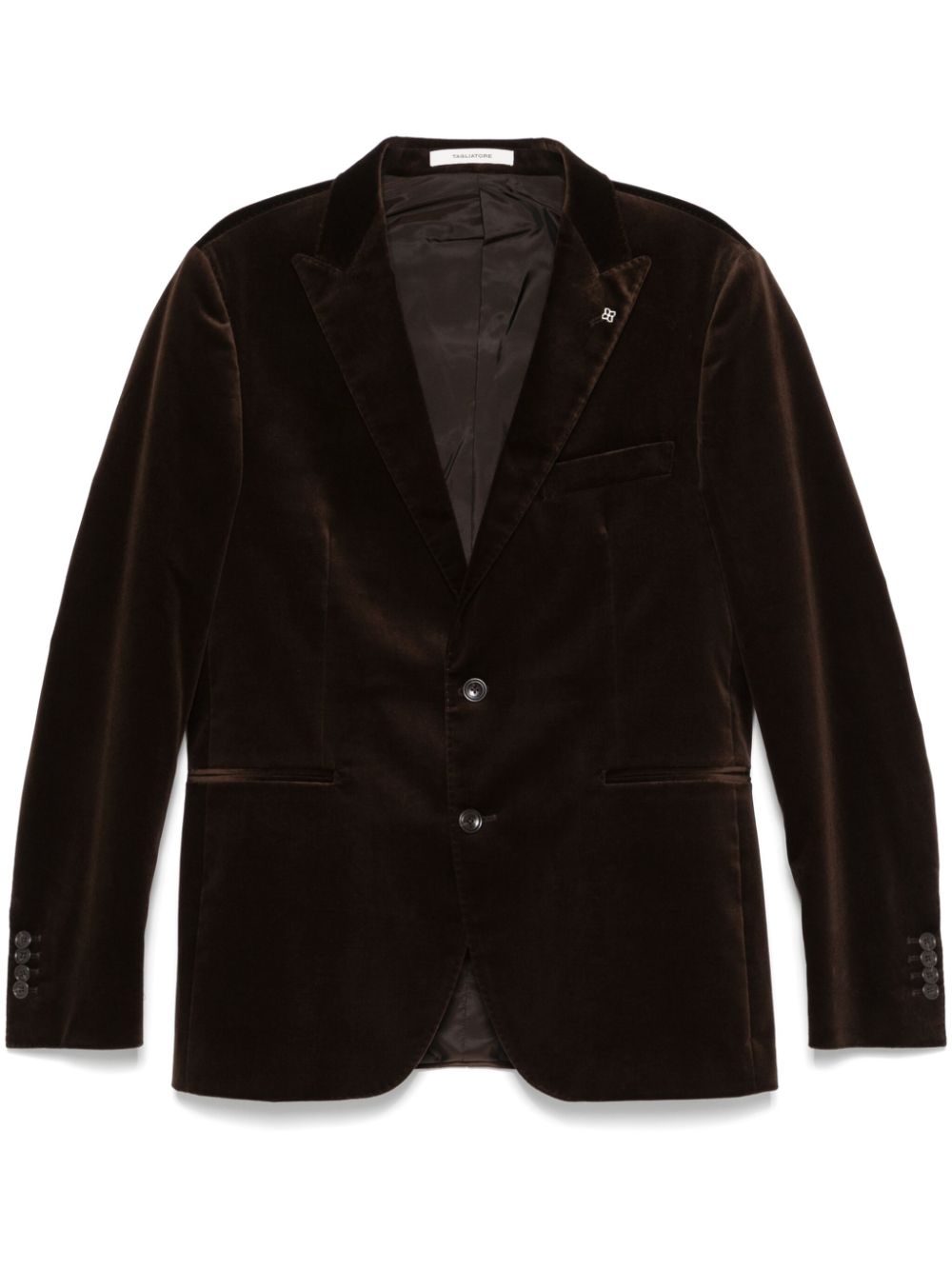 Tagliatore velvet blazer - Brown von Tagliatore