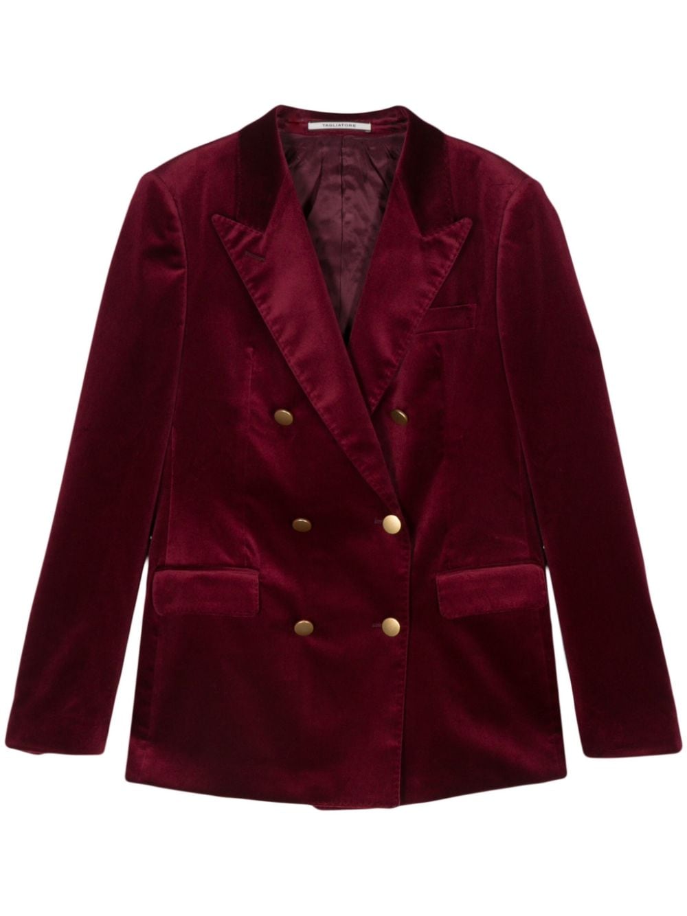 Tagliatore velvet blazer - Red von Tagliatore