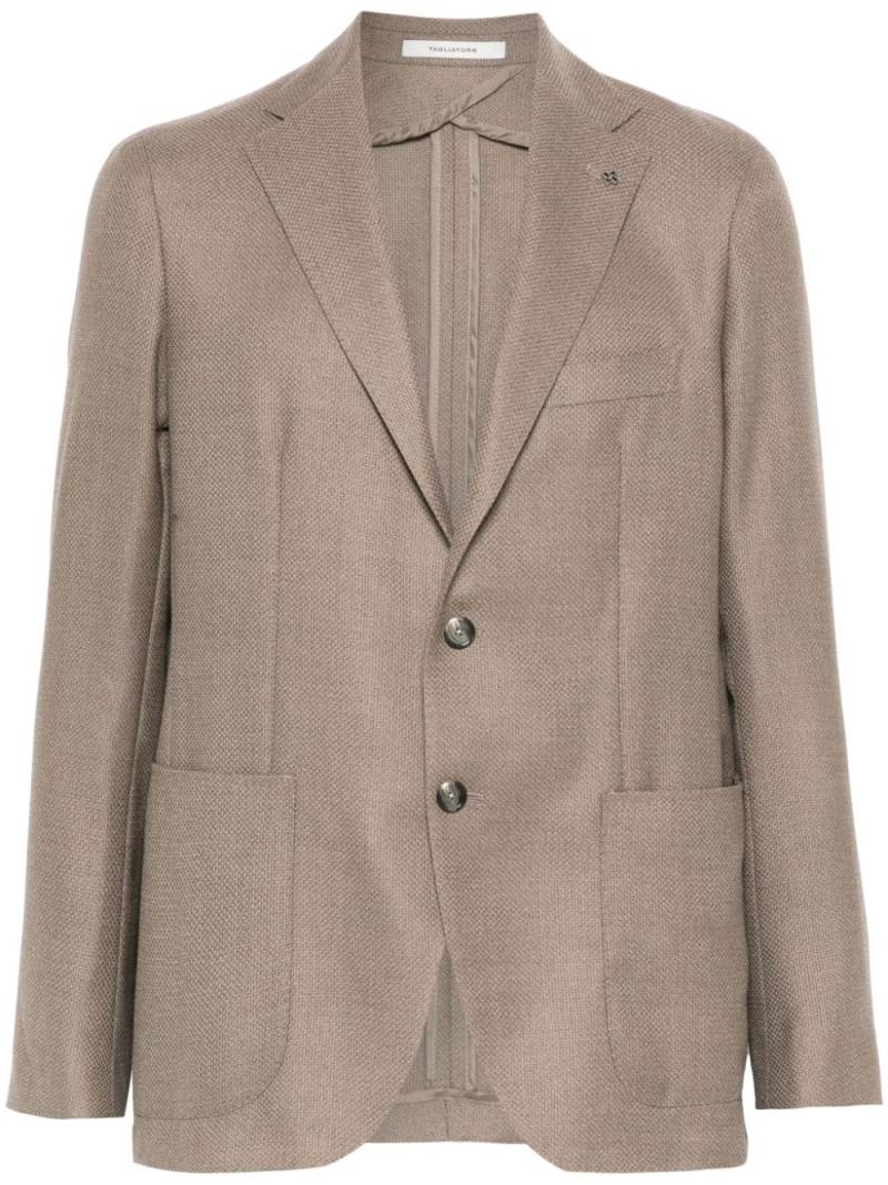 Tagliatore virgin wool blazer - Brown von Tagliatore