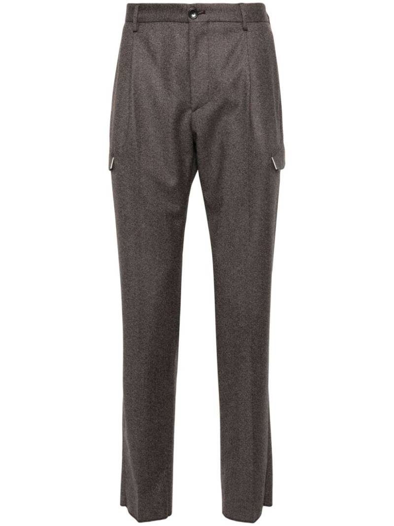 Tagliatore virgin wool cargo pants - Brown von Tagliatore