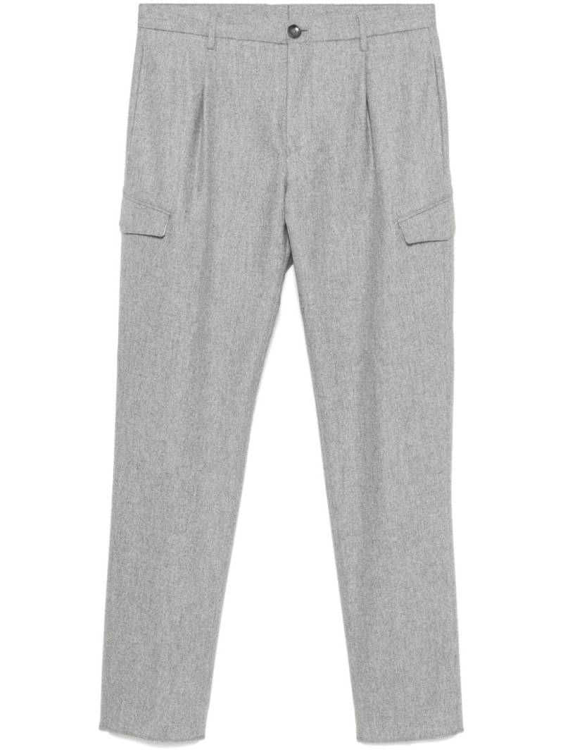 Tagliatore virgin-wool cargo pants - Grey von Tagliatore