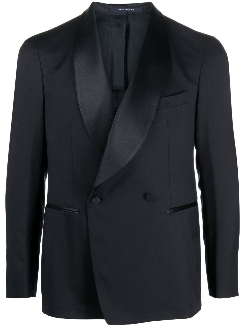 Tagliatore virgin-wool double-breasted blazer - Blue von Tagliatore