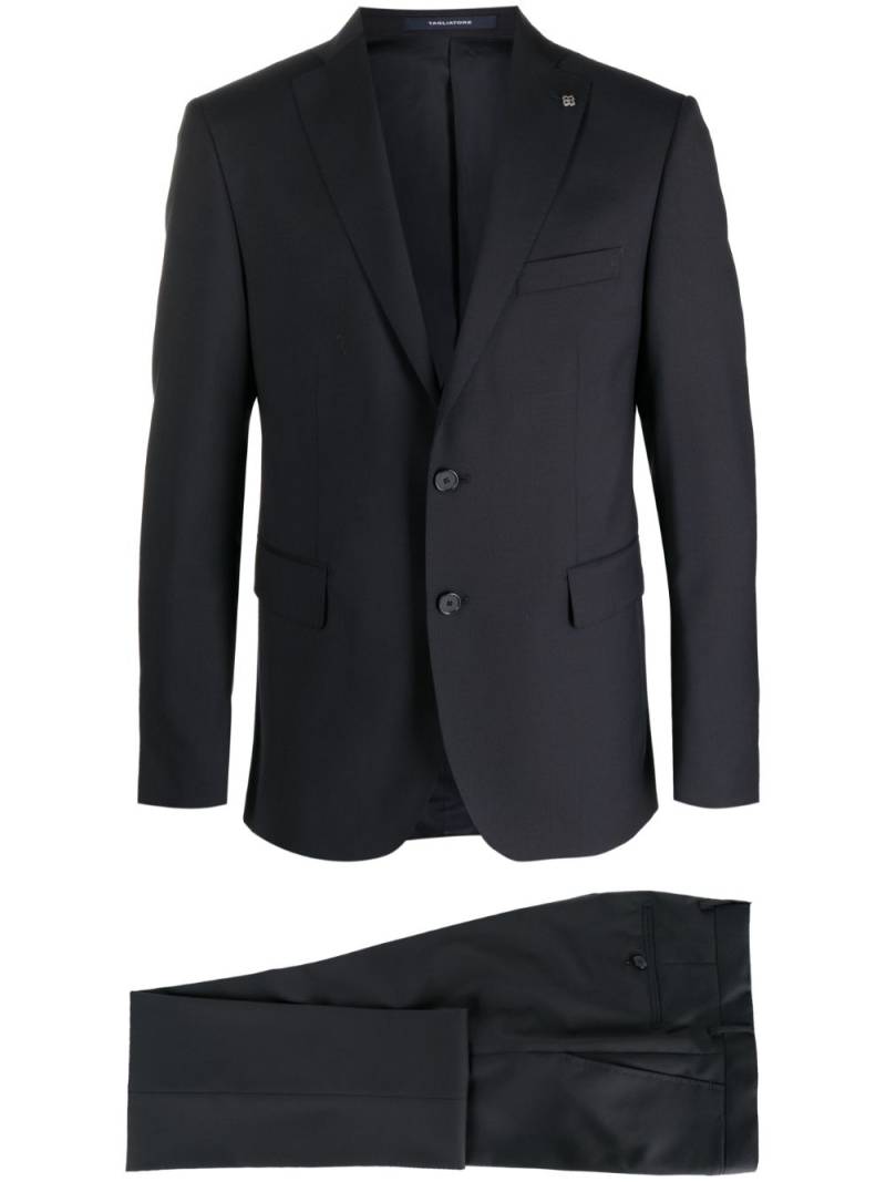 Tagliatore virgin-wool single-breasted blazer - Blue von Tagliatore