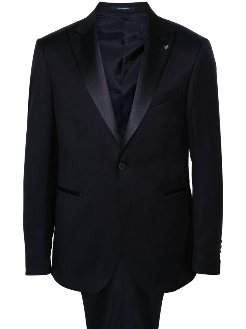 Tagliatore wool single-breasted suit - Blue von Tagliatore