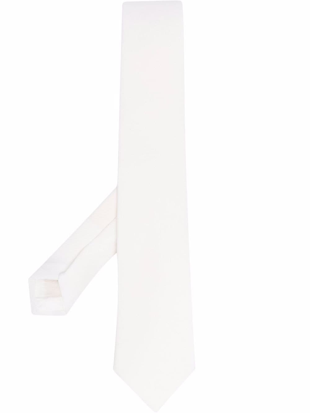 Tagliatore woven neck tie - White von Tagliatore