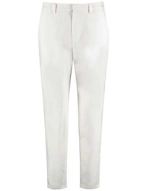 TAIFUN Damen 7/8 Chino aus Baumwoll-Stretch Baumwolle Normale Leibhöhe Weiss von Taifun