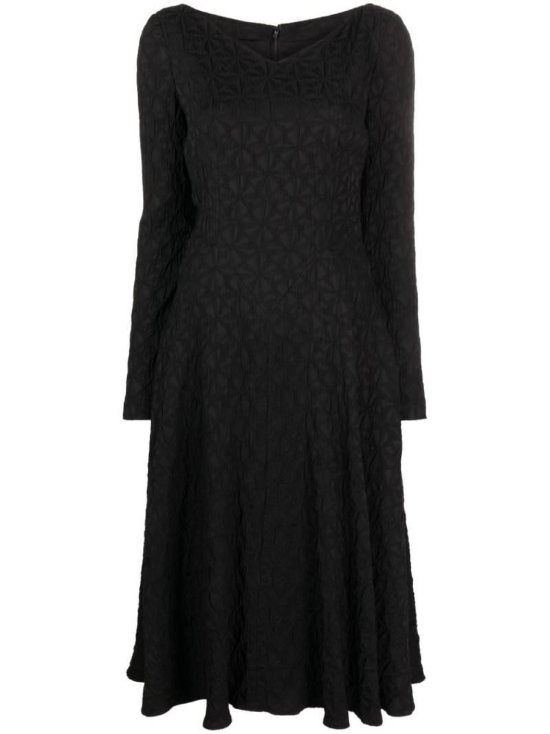 Talbot Runhof Gozo2 jacquard-patterned midi dress - Black von Talbot Runhof