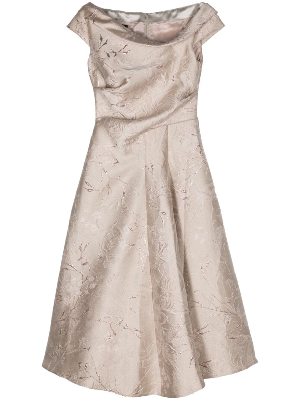 Talbot Runhof Kobold2 flared midi dress - Neutrals von Talbot Runhof