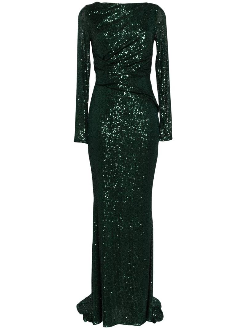 Talbot Runhof LGSLV Sequin evening dress - Green von Talbot Runhof