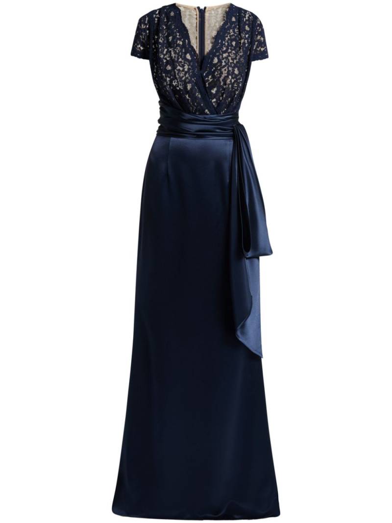 Talbot Runhof V-neck gown - Blue von Talbot Runhof