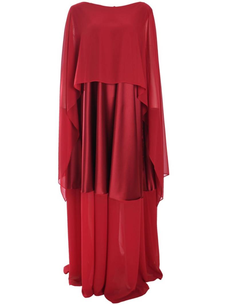 Talbot Runhof cape maxi dress - Red von Talbot Runhof