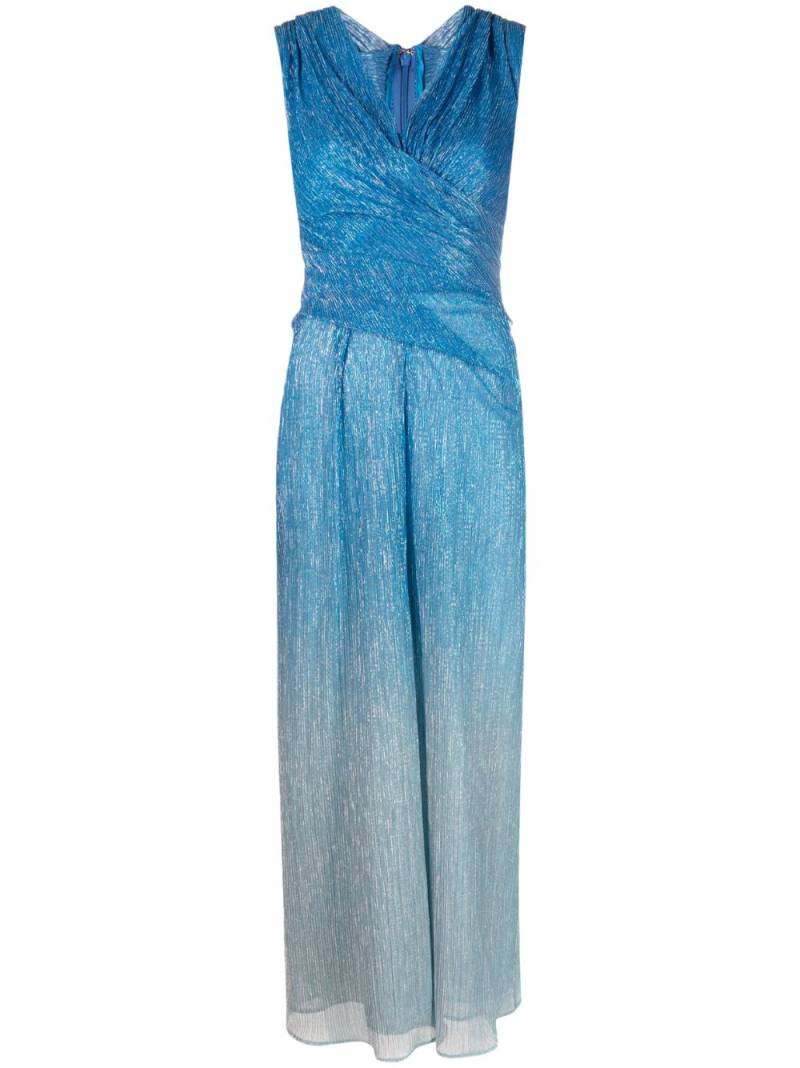 Talbot Runhof gradient-effect sleeveless dress - Blue von Talbot Runhof