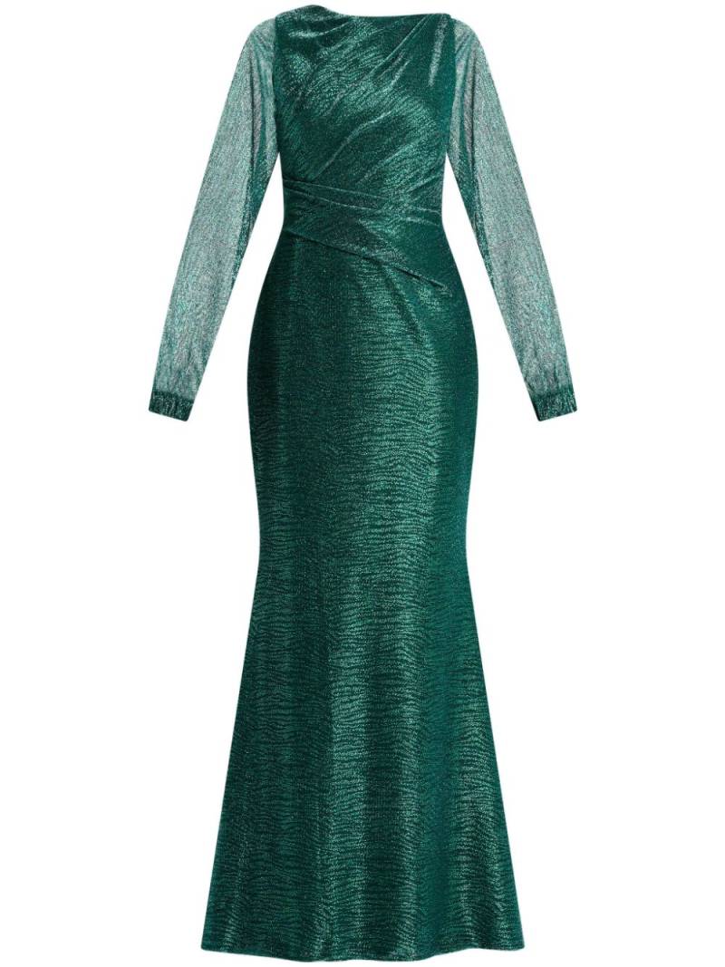 Talbot Runhof metallic sheen maxi dress - Green von Talbot Runhof