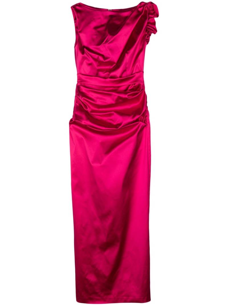 Talbot Runhof ruffled duchess-satin gown - Pink von Talbot Runhof