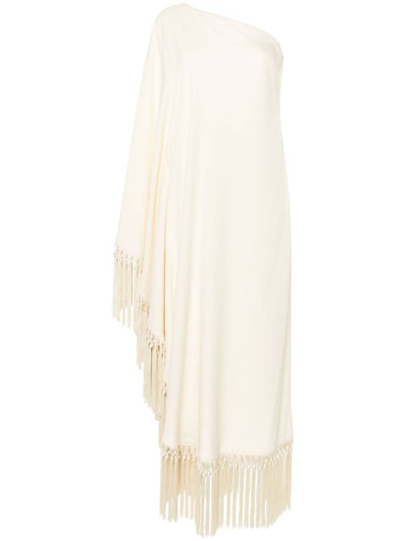 Taller Marmo Arno fringed long dress - White von Taller Marmo