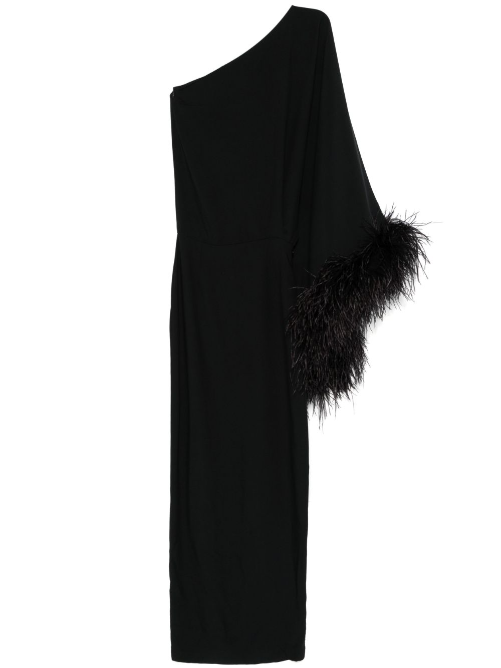 Taller Marmo Feathered Eternity maxi dress - Black von Taller Marmo