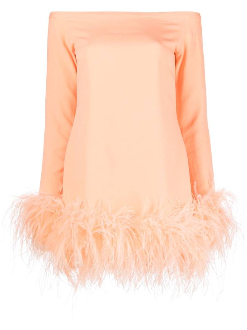 Taller Marmo Kika feather-trimmed minidress - Orange von Taller Marmo