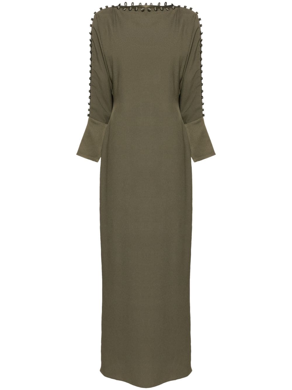 Taller Marmo Mila decorative button-detail dress - Green von Taller Marmo