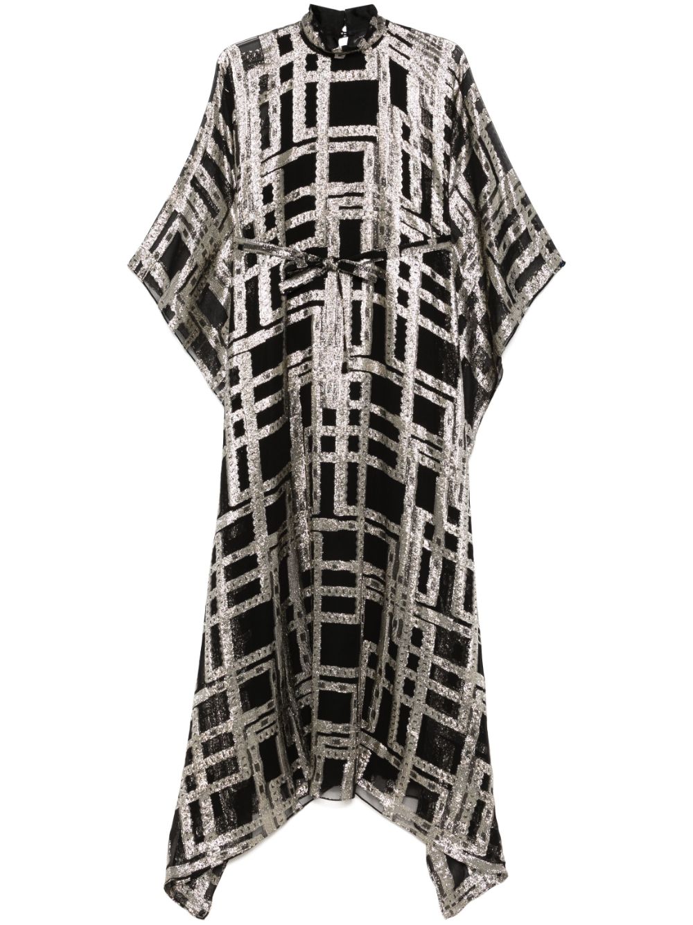 Taller Marmo checked maxi dress - Black von Taller Marmo