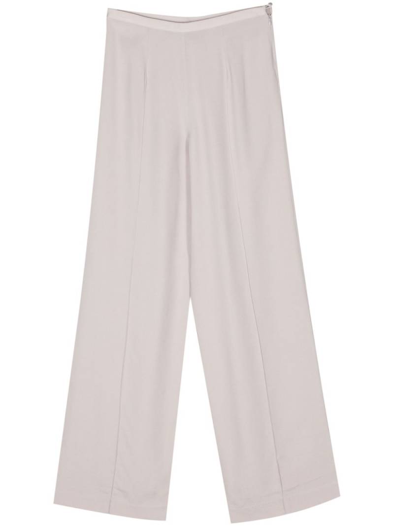 Taller Marmo mid-rise crepe palazzo pants - Grey von Taller Marmo