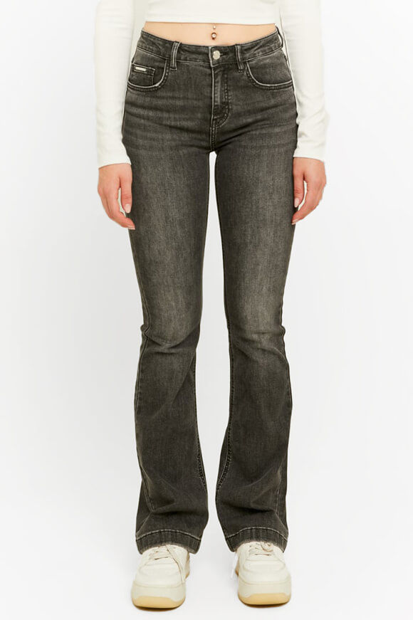 Tally Weijl Bootcut Jeans | Dark Grey Denim | Damen  | 40 von Tally Weijl